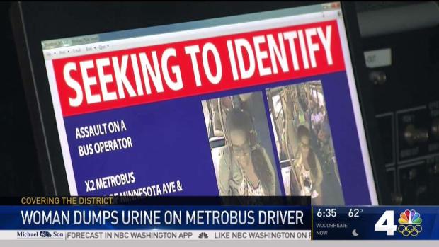 DC woman throws a cup of her own urine on bus driver