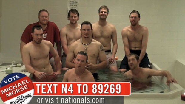 Nats Bullpen In A Hot Tub. Yes, Coffey Too