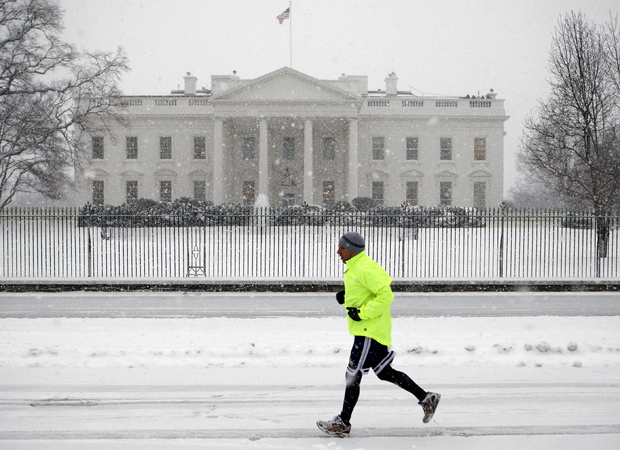 Snow Finally Falls in Washington
