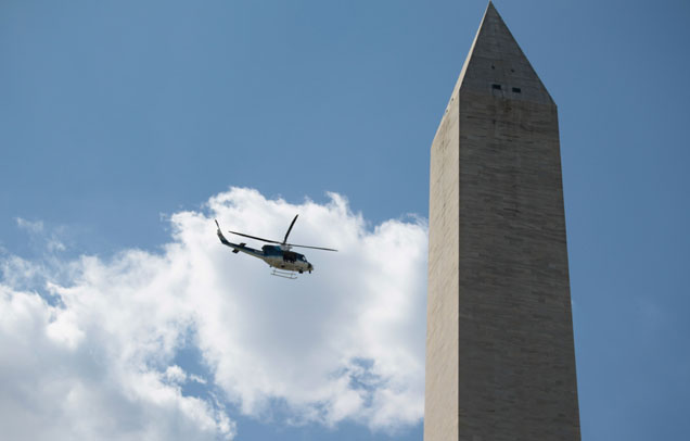 Engineers Inspect Washington Monument