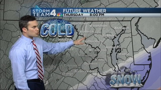 Storm Team4's Doug Kammerer has your Thursday evening forecast; look for snow to taper off, but get ready for a cold Friday.