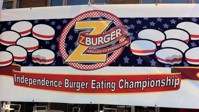 Getting Messy at the Z-Burger Eating Championship