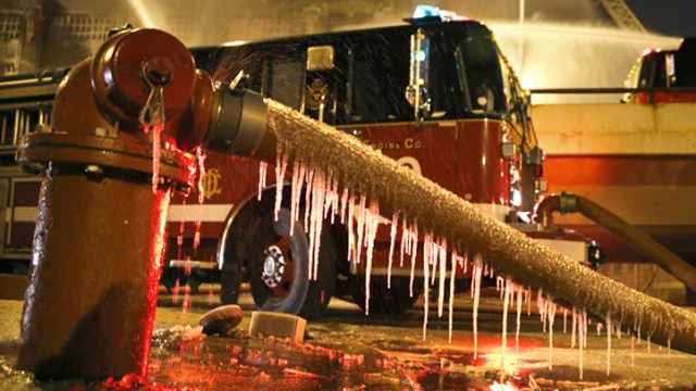 Fire and Ice: Chicago Warehouse Blaze