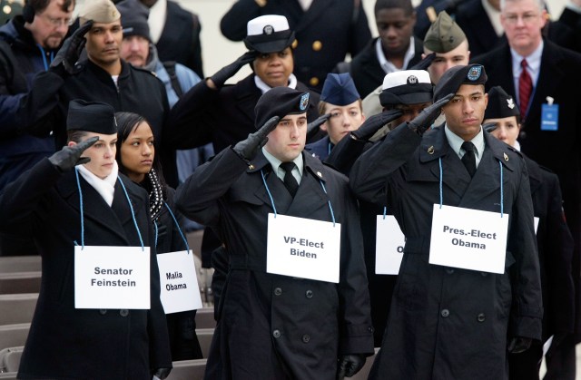 Officials Rehearse for Inauguration