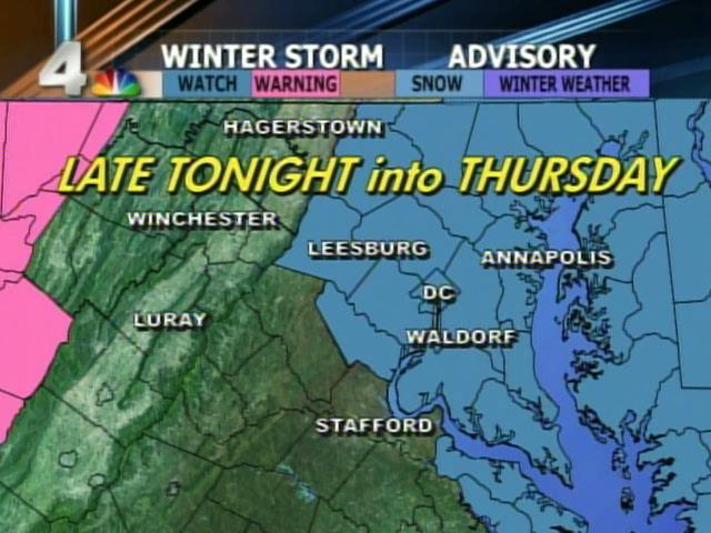Winter Storm Warning Forecast