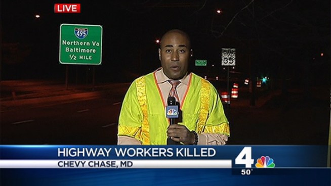 Two highway workers were killed in a crash in Maryland. One victim was from DC and the other from Prince George's County.