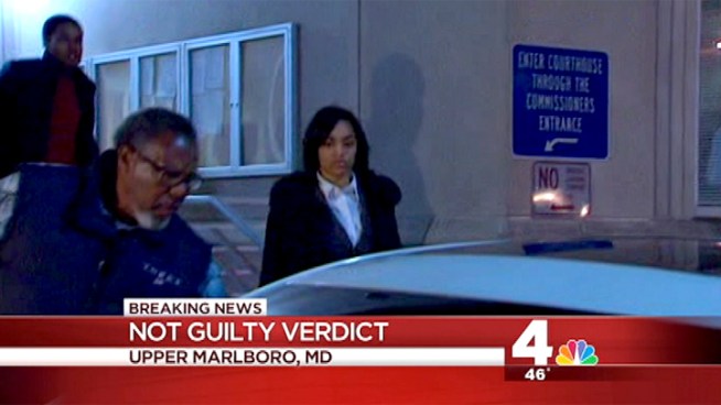 News4's Tracee Wilkins has the latest on the murder trial that resulted in a not guilty verdict for Alexis Simpson, accused of murdering Dominique Frazier in their Bowie State dorm.