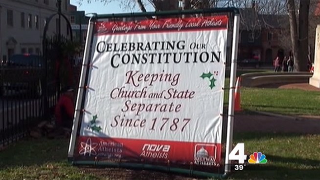 The holidays are causing a war of the words in Leesburg. Jim Rosenfield reports.