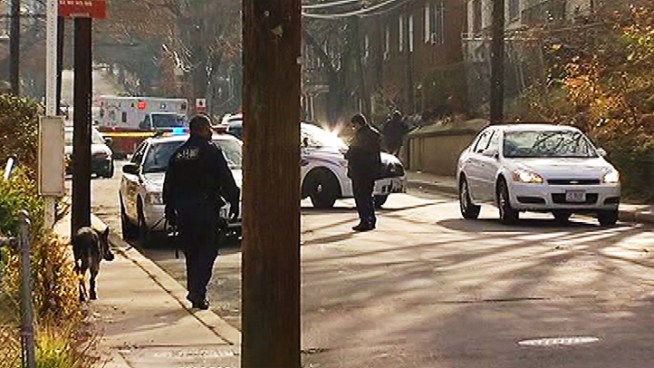 An 18-year-old high school student was shot in the leg and robbed of her book bag Tuesday morning in Southeast D.C.