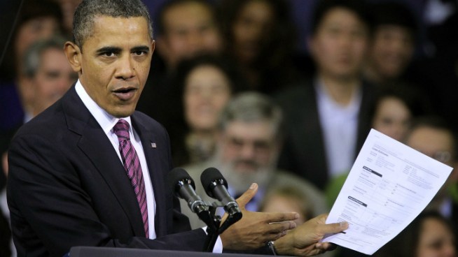 President Barack Obama says his new mortgage refinancing plan would provide relief for what he described as responsible homeowners who make mortgage payments on time.