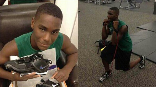 News4's Pat Collins talks to the father of 15-year-old Jaelin Ashe after the teenager was killed crossing a busy street in Laurel Thursday morning.