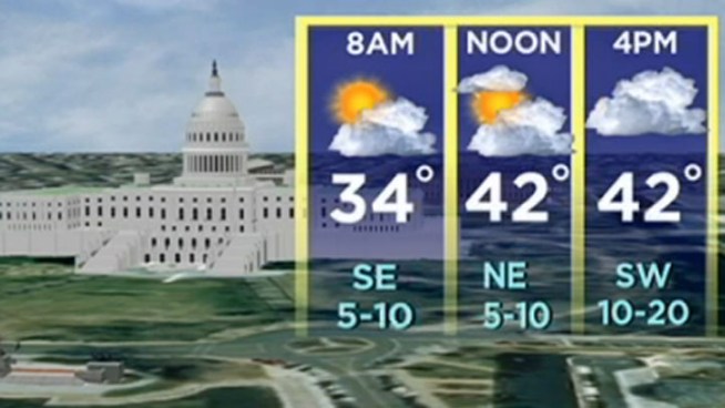 Storm Team4 Meteorologist Tom Kierein has the latest forecast for Inauguration Day - including the threat of snow showers Monday afternoon.