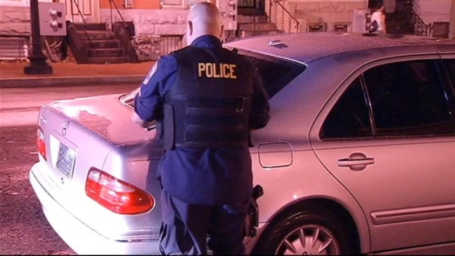 Police arrested former D.C. mayoral candidate Sulaimon Brown overnight Sunday for driving with a suspended license.  Exclusive video from the scene shows police searching Brown's car.