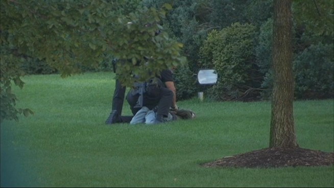 See the raw video of a Tuesday evening arrest at the White House.