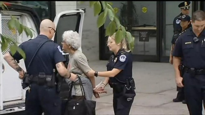Six were arrested inside the <a title=