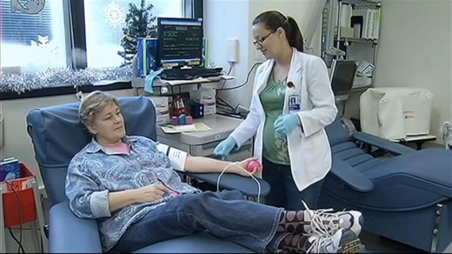 Blood donations usually lag around the holidays, which is especially unfortunate this year, as NIH is using more.