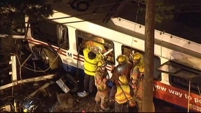At least one person is dead after a crash on Rockville Pike involving a Metrobus.  View Chopper4 raw video.