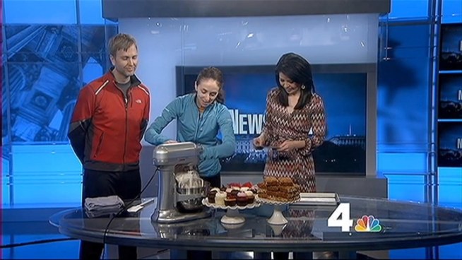 Michelle and Todd Bracken, owners of Frosting in Chevy Chase, dropped by News4 Today to show off some healthy granola bars.
