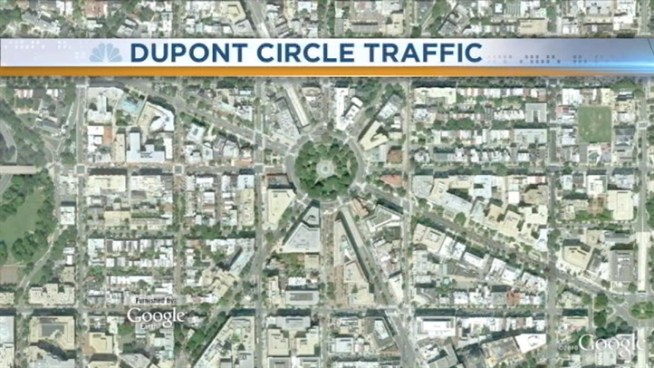 After nearly six hours in the dark, the lights are back on at Dupont Circle. The District Department of Transportation cut power from traffic signals Tuesday to make necessary upgrades. News4's Tom Sherwood reports.