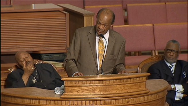 News4's Tom Sherwood spoke with former DC Mayor Marion Barry, who was hospitalized in Las Vegas for a reported blood clot.