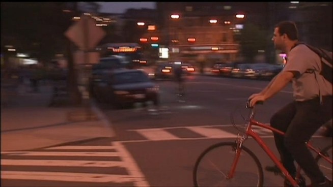 Exclusive video shows police apprehending suspected bike thieves outside a Metro station.