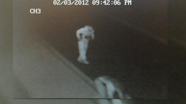 Surveillance video appears to show a police officer's gun discharging as he hits a man with it.