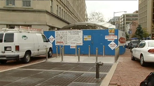 Metro expects to reopen the south entrance at Dupont Circle this month, News4's Chris Gordon reports.