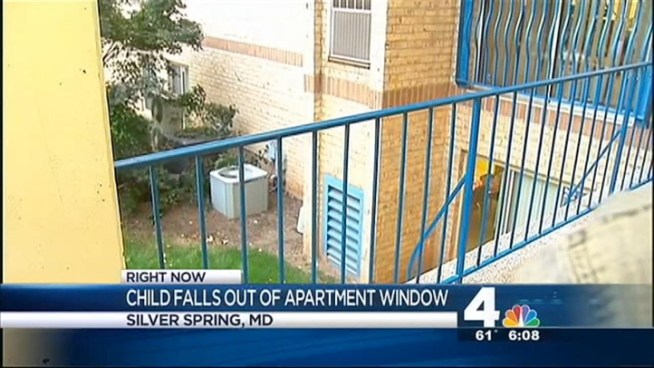 News4's Shomari Stone spoke with the woman who found a 4-year-old boy who had fallen out of a ninth floor window at a Silver Spring apartment building.