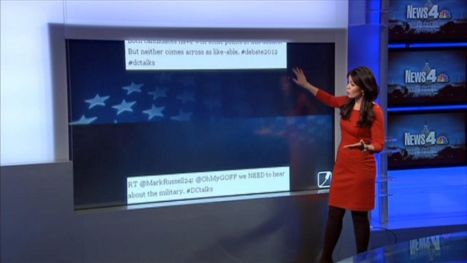 News4's Angie Goff takes a look at how the second Presidential debate was covered on social media.