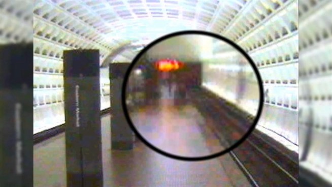 Metro shared video of a woman's fall onto the Metro tracks earlier this year.