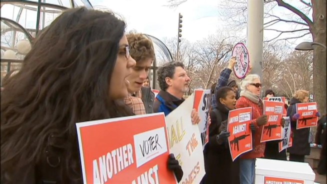 The National Rifle Association broke its silence Friday on the mass shooting in Newtown, Conn. Richard Jordan reports on the protests that followed - and interrupted - the NRA's news conference.