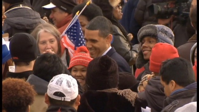 A man who makes a lot of money as a President Barack Obama impersonator was in D.C. Monday for the real Commander in Chief's inauguration.