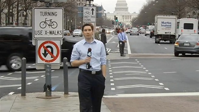 D.C. police are keeping an eye on Pennsylvania Avenue, watching for illegal turns as part of an effort to make room for cyclists. News4 transportation reporter Adam Tuss reports.