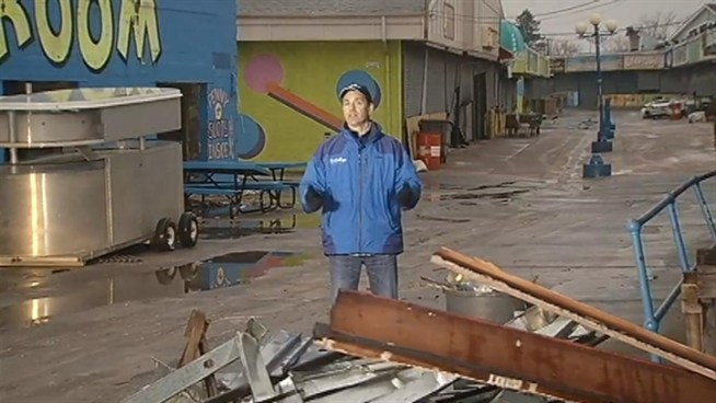 After four months, News4's Jim Rosenfield returns to areas ravaged by Sandy. He talks to people who lost their homes or businesses as they try to re-build.