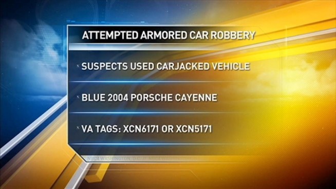 Two gunmen who tried and failed to rob an armored truck.