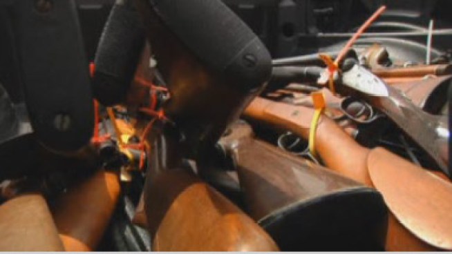 Prince George's County police collected guns in exchange for gift cards during a buyback event. NBCWashington's Derrick Ward has the story.