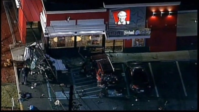 Prince George's County police identify the woman driving the vehicle that crashed into the KFC in Landover, Md., News4's Darcy Spencer reported.