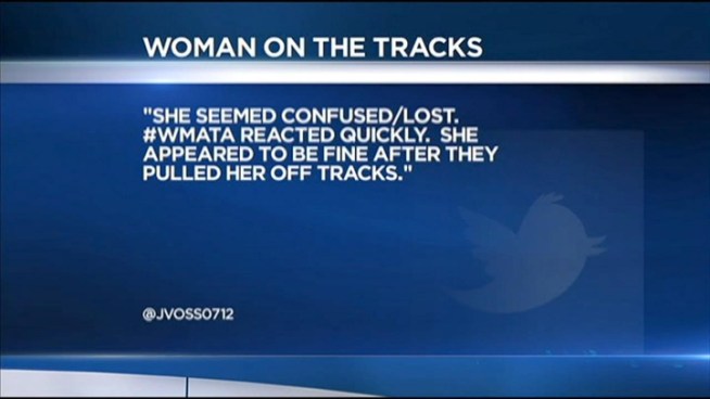 In a dangerous and puzzling move, a woman tried to cross the tracks at Metro Center on Wednesday night. But the decision left her in a precarious position, prompting a rescue between the platforms. News4's Richard Jordan reports.