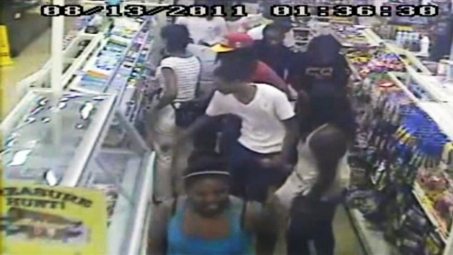 Darcy Spencer reports on a convenience store robbery disguised as a flash mob in Germantown.