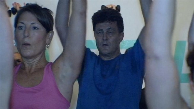 An indoor cycling class with weights? Ouch!