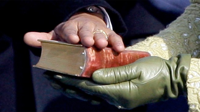President Obama used the Lincoln Bible in his first inauguration and plans to use it again Monday. News4's Wendy Rieger went to the Library of Congress to get a look at it.