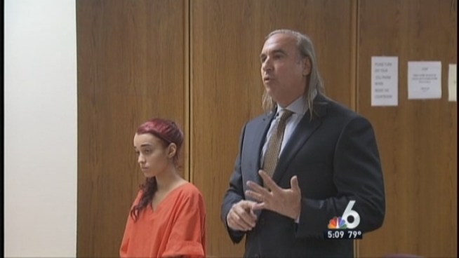 What began as a young South Florida woman s defiant profanity and waving of the middle finger to a judge earlier this week turned into an etiquette lesson Friday   when the tearful woman publicly apologized for her behavior. NBC 6 reporter Diana Gonzalez has the story.
