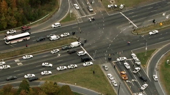 A police cruiser and an SUV had a serious accident Wednesday afternoon at Branch Avenue and Surratts Road.