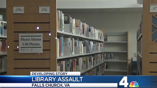 News4's Jim Rosenfield reports from Fairfax County after a 17-year-old girl was assaulted in a library restroom.