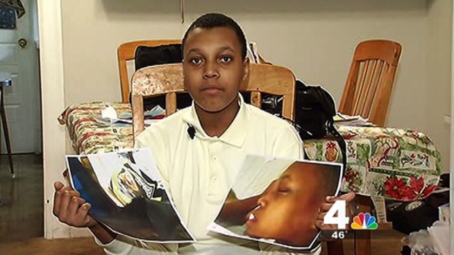 Derrick Ward talks to a Prince George's County mother who says her son was attacked and beaten aboard a school bus.