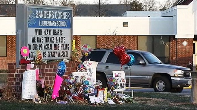 Grief counselors were on hand at a Loudoun County elementary school Monday to help students and faculty deal with the loss of their principal.
