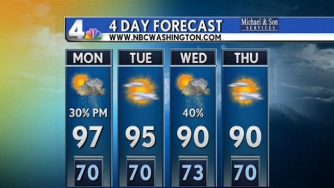 Get the latest forecast from NBC Washington meteorologist Tom Kierein.