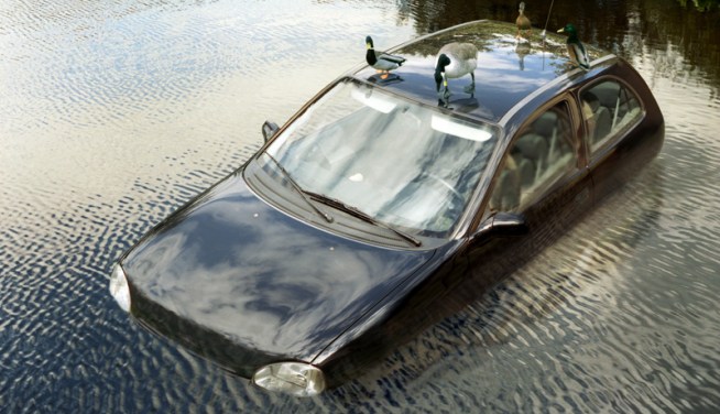 Drought Reveals Stolen Car Graveyard