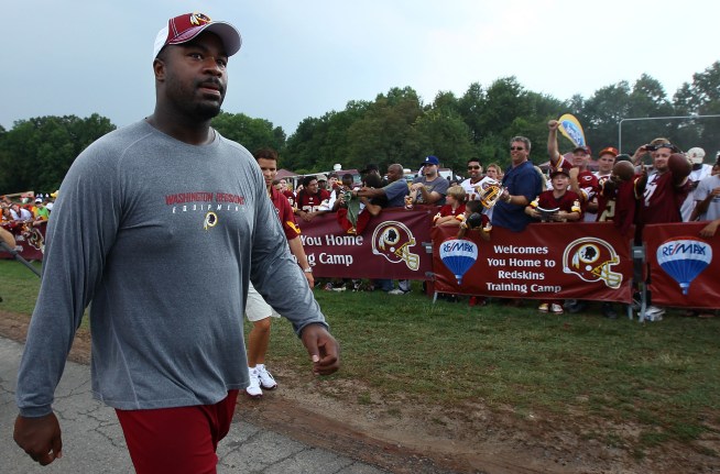 Haynesworth Misses Day Three of Practice