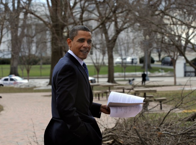 President Takes a Hike for His Health